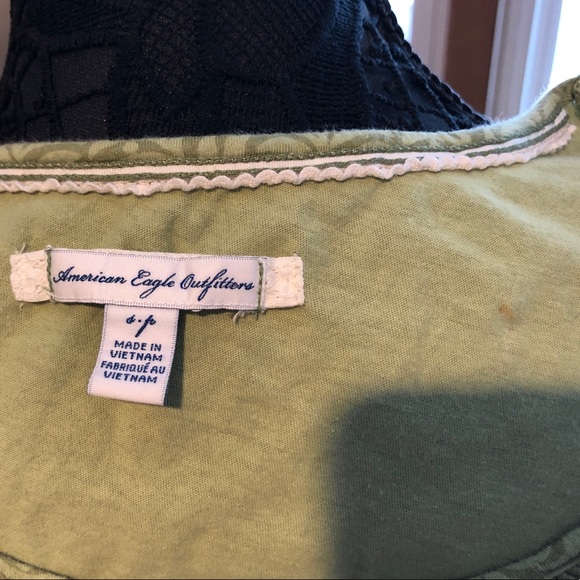 American Eagle ribboned puff sleeves top - Picture 4 of 5